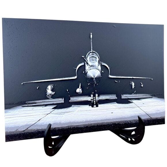 Mirage 2000 Wall Art, Military Plane, French Fighter Jet, Man Cave - Picture 2 of 10